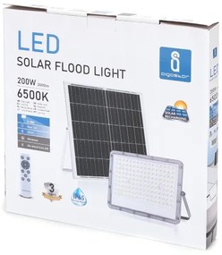 Aigostar - Dimmelhető LED napelemes reflektor LED/200W/3,2V IP65 + távirányító