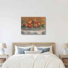 Üveg kép - Auguste Renoir, Peaches on a  Plate, reprodukciók (70x50 cm)