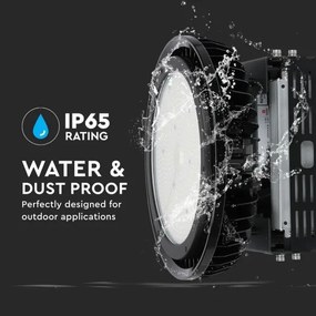 LED állítható fényerejű ipari High Bay lámpa 500W 230V 4000K IP65 fekete