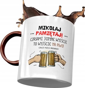 Bordó Bögre Mikulás Kollégáknak Ajándék Nyomtatott Fotóval