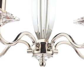 LAURA ASHLEY 3603223-Q CARSON Kristály Csillár Fehér, Polírozott nikkel E14 IP20