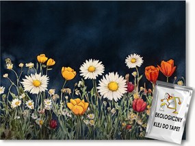 Fotótapéta Flizelina Kert Virágágyás Kedvezmény Virágok Tavasz Nyár 350x250 ragasztó