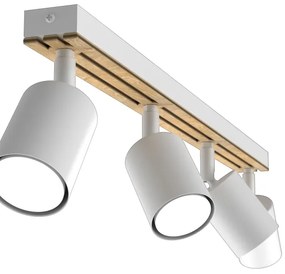 Spotlámpa TERRA 4xGU10/8W/230V fehér/tölgy