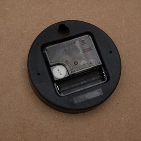 sárga és fekete szerelt fa falióra Ø30 cm