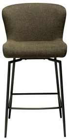 Khaki kárpitozott bárszék (ülésmagasság 67,5 cm) Glam – DAN-FORM Denmark