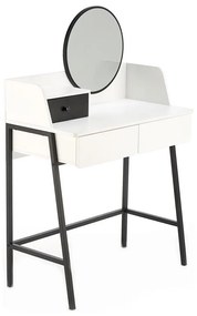 Öltözködő asztal AGNES 120x80 cm fehér/fekete