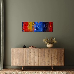 Festői szinek képe (órával) (90x30 cm)