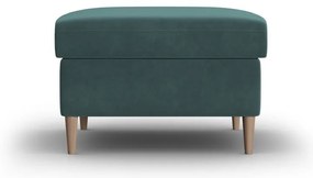 Petróleum színű bársony lábtartó Kyoto – Cosmopolitan Design