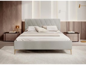 Franciaágy 160 cm Tikka 160  (krém + arany). 1099416