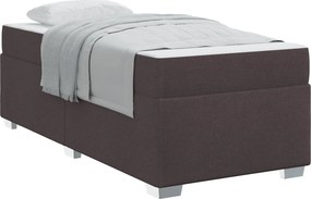 vidaXL Ágykeret matracmal Sötét Barna 80 x 200 cm szövet