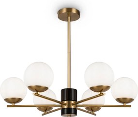 Maytoni modern csillár marble fehér sárgaréz mymod187pl-06bs