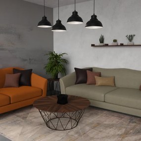 Csillár zsinóron SVEN 4xE27/15W/230V fekete