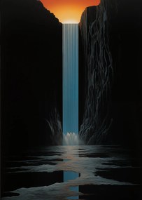 Poszter 67,5x95cm Fény vízesés