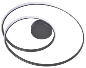 LED Mennyezeti lámpa ZEFIRA LED/40W/230V 4000K átm. 50 cm antracit