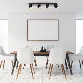 Spotlámpa ANDY 4xGU10/8W/230V fekete/arany