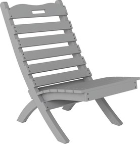 Outsunny Fa Kerti Szék Kültéri Szék Rácsos Kialakítással és Dőlt Háttámlával, 120 kg Teherbírás, Erkélyhez, Teraszra, 78x48x76 cm, Szürke | Aosom