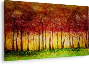 Kép - Lombhullató erdő festménye (90x60 cm)