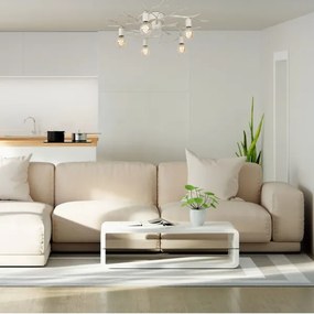 Mennyezeti lámpa GARNISH 5xE27/15W/230V fehér/patinás