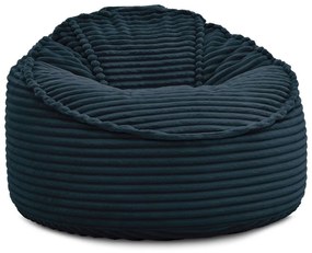 Sötétkék kordbársony babzsákfotel Socrate – Bobochic Paris