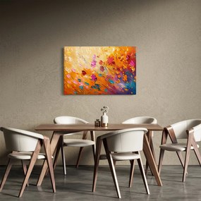 Kép - Színes virágok festése (90x60 cm)