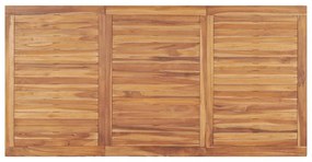 7 részes tömör tíkfa kerti étkezőgarnitúra 180 x 90 cm