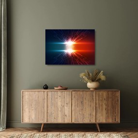 Absztrakt kép az aktív töltés (üvegen) (70x50 cm)