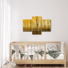 Egy erdő naplementekor képe (90x60 cm)