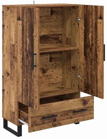 Magasfiú fiókkal Öreg fa 69,5 x 30 x 115 cm Faanyag