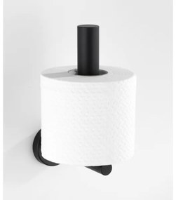WENKO 24262100-WC-papírtartó BOSIO BLACK 8x18 cm rozsdamentes acél/ezüstszínű