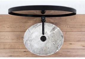 REA-U9908 - SOFIA ráépíthető mosdó 34,5x41 cm kerámia/kőhatású