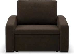 Vertico fekvőfotel, 80 cm széles, fonott, barna