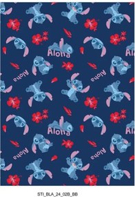 Disney Lilo és Stitch, A csillagkutya Aloha flanel takaró 110x150cm