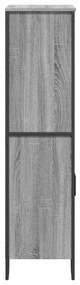 szürke sonoma színű szerelt fa magasszekrény 79,5x35,5x137,5 cm