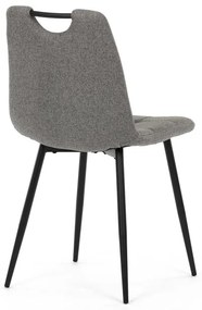 Étkezőszék, szürke, szövet, DCL-V2017 GREY2