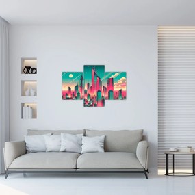 Kép – Nagyváros pop-art stílusban (90x60 cm)