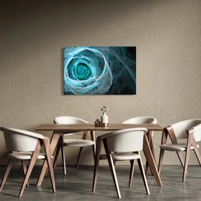 Kép - Absztrakt rózsaszín kék fekete háttérrel (90x60 cm)