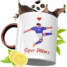 Bordó Bögre Labdarúgónak Születésnapi Ajándék fényképes nyomtatással