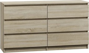 M6 120 2X3 komód, sonoma