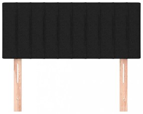 fekete szövet fejtámla 100x5x78/88 cm