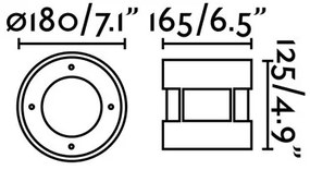 FARO 70589 - LED kültéri, terhelhető beépíthető lámpa SURIA-12 LED/12W/230V IK08 IP67