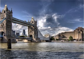 Üveg kép - Tower Bridge Londonban (70x50 cm)