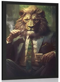 Plakát állati gengszter oroszlán