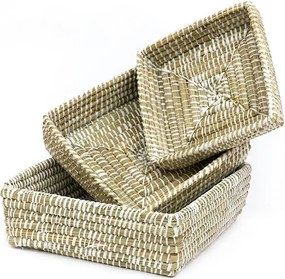 Fonott Fehérnemű Kosár Apróságok Bézs 3db