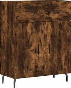vidaXL füstös tölgy színű szerelt fa tálalószekrény 69,5 x 34 x 90 cm