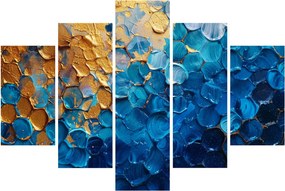 Kép - Kék-arany festmény (150x105 cm)