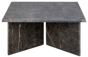 Fekete márvány dohányzóasztal 90x90 cm Vega – Actona