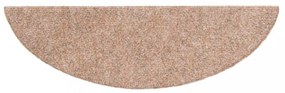 15 db krémszínű öntapadós lépcsőszőnyeg 56x17x3 cm