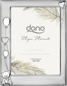 Képkeret maci lufikkal DS106/10 Gravírozás Ingyenes