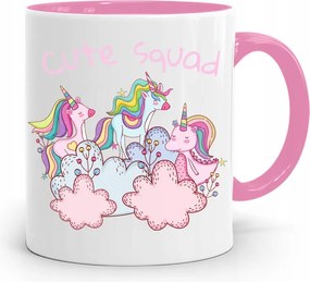 Rózsaszín Bögre Gyermeknapra Lányoknak Aranyos Térkép nyomott mintával