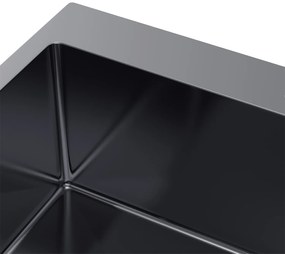 Erga HD, 1 kamrás acél mosogató 600x500x215 mm, grafit, ERG-MLS-HD6050B